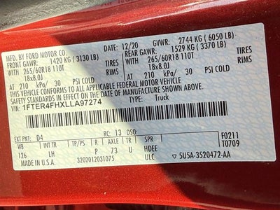 2020 Ford Ranger XLT