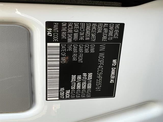 2017 Mercedes-Benz Sprinter Cargo Van 3500XD