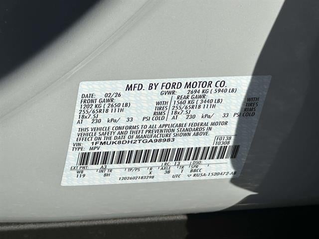 2026 Ford Explorer Active w/200A Pkg