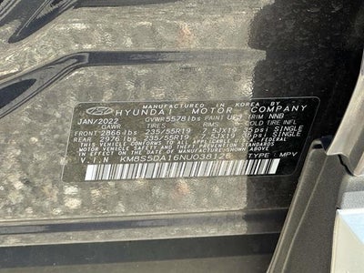2022 Hyundai Santa Fe Hybrid Limited