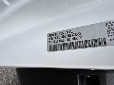 2022 RAM ProMaster Cargo Van 2500 159 WB