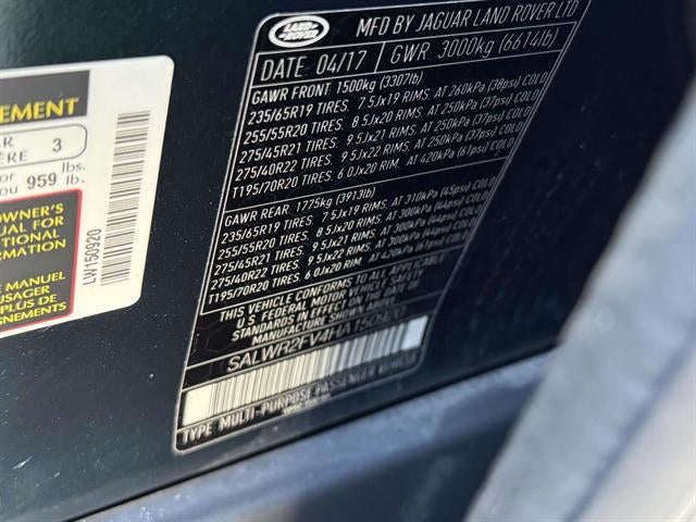 2017 Land Rover Range Rover Sport HSE