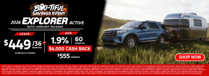 2026 Explorer Active With Comfort Package