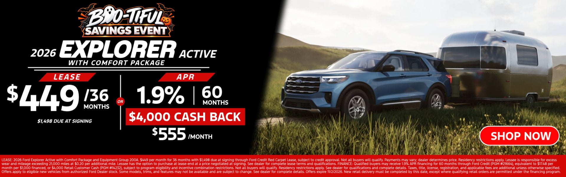 2026 Explorer Active With Comfort Package