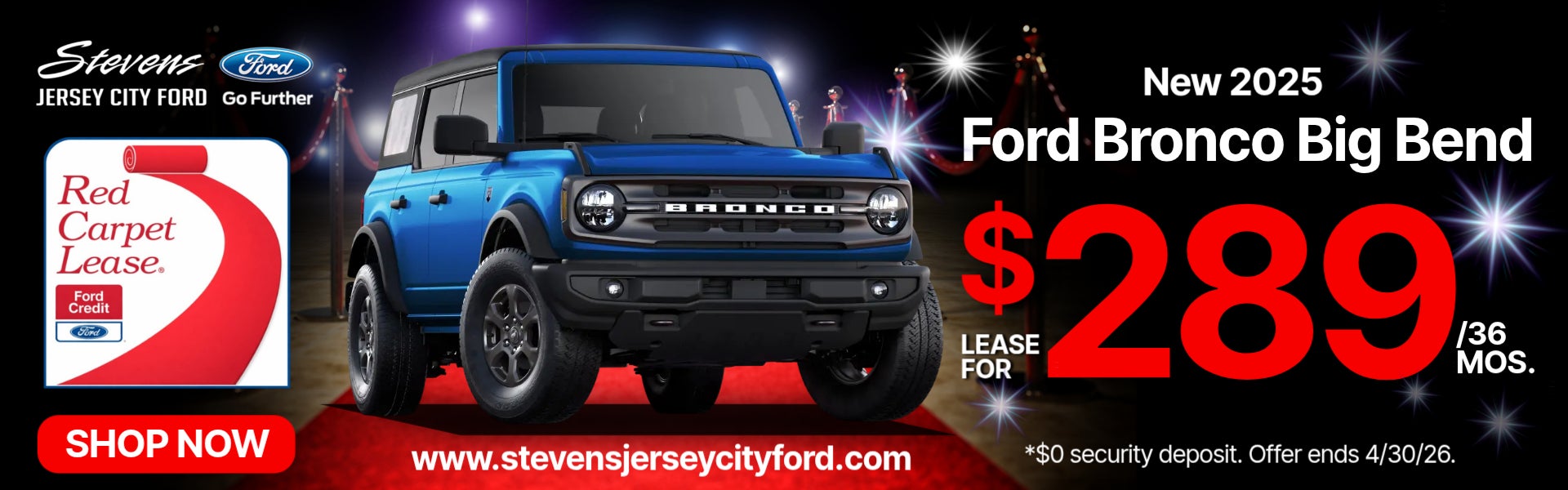 2025 Ford Bronco Big Bend $289 Lease 36 Months