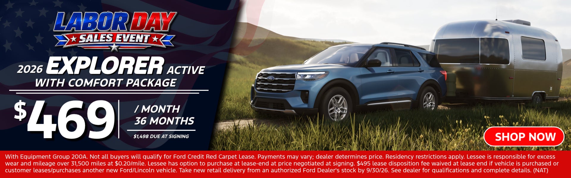 2026 Explorer Active With Comfort Package
