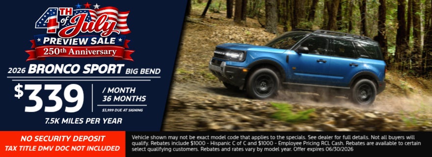 2026 bronco sport big bend