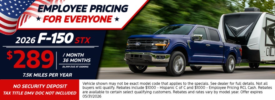 2026 F 150 STX Employee Pricing For Everyone