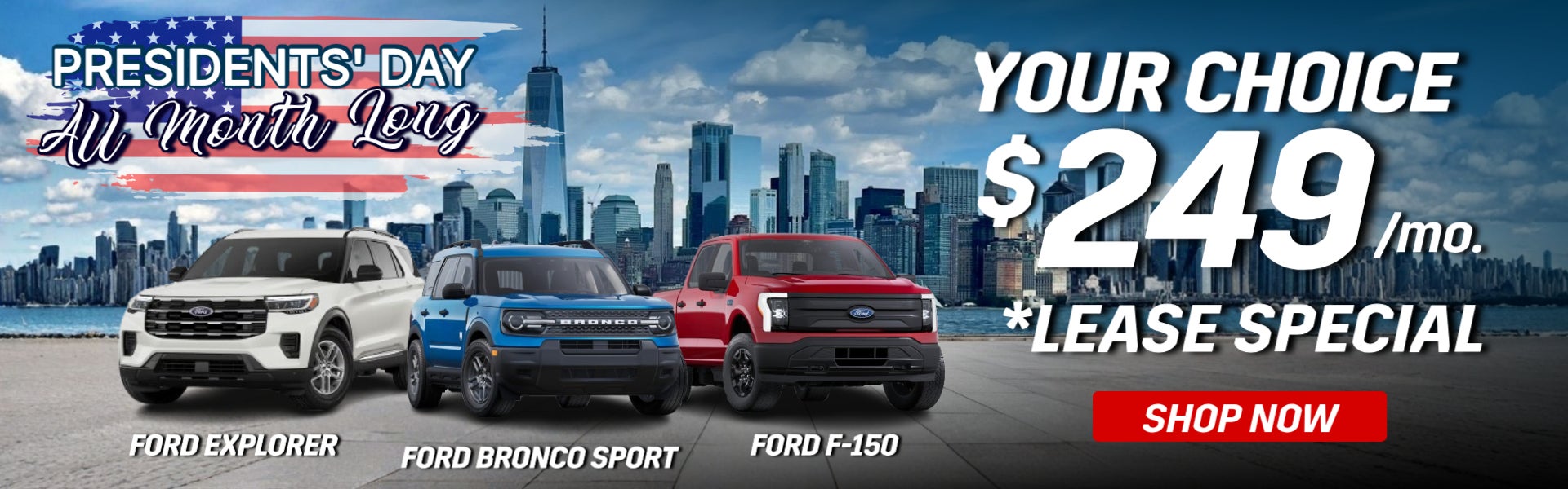 Your Choice $249/Mo Lease Special