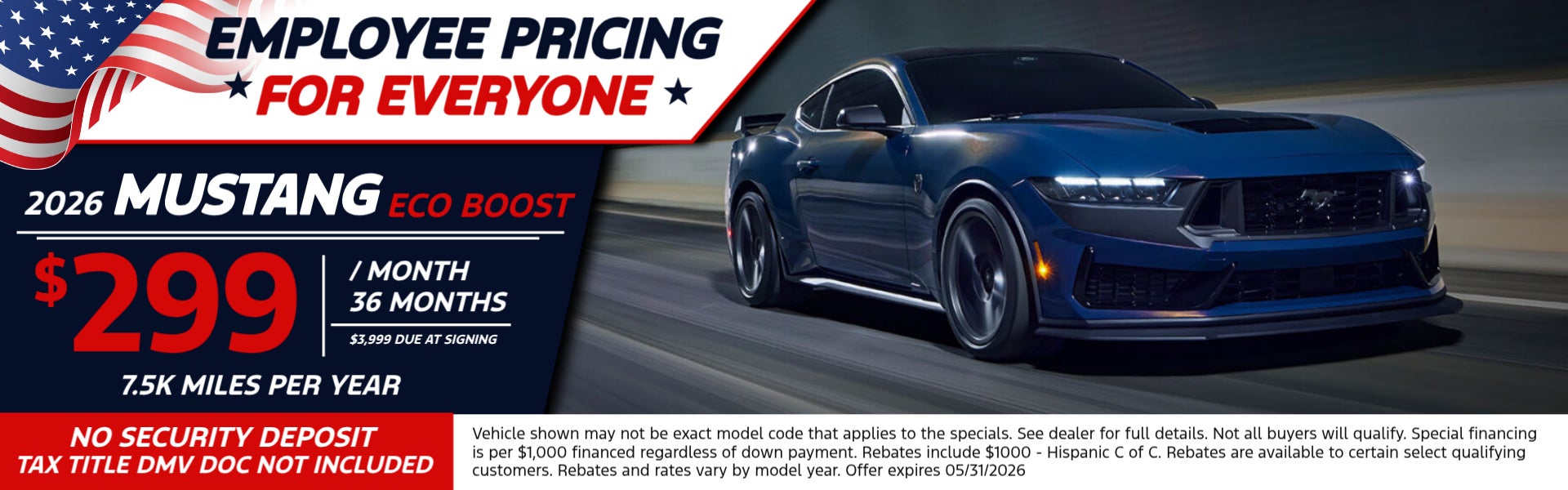 2026 Mustang EcoBoost Employee Pricing For Everyone