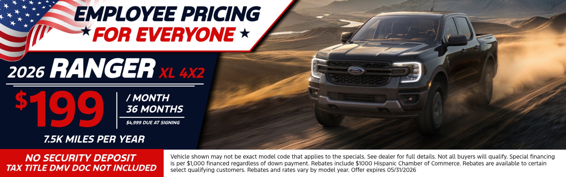 2026 Ranger XL Employee Pricing For Everyone